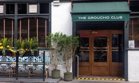 The Groucho Club in Dean Street, Soho.=