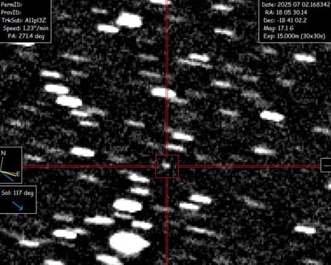 Interstellar object A11pI3Z captured on 2 June