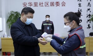 Αποτέλεσμα εικόνας για xi jinping with medical mask