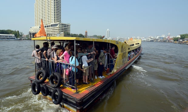 A passenger boat on the Chao Phraya river