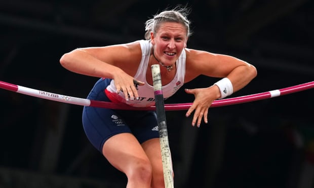Great Britain’s Holly Bradshaw in action during the pole vault final.