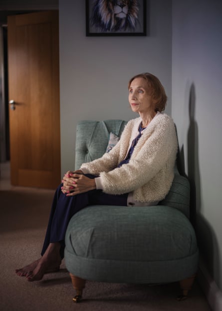 Hannah Fletcher, who developed mesothelioma from talc-based makeup, sitting on a chaise longue