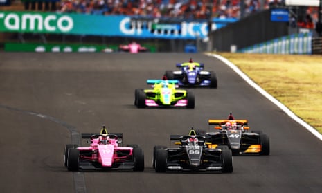 Jamie Chadwick in the lead at the Hungaroring