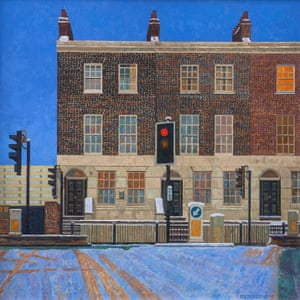 Commercial Road in the snow, Limehouse, 2003