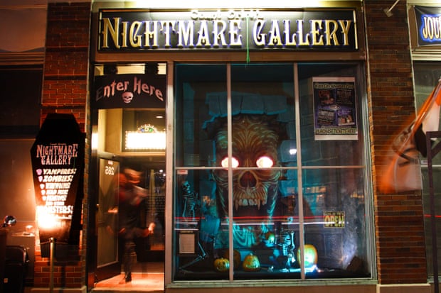 Count Orlok’s Nightmare Gallery in Salem, Mass, contains life-size wax figures of cinematic monsters.