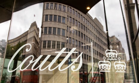 Coutts bank on the Strand near Charing Cross Station in central London