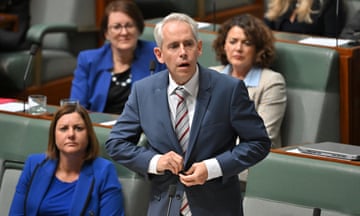 Immigration minister Andrew Giles during question time at Parliament House in Canberra on Tuesday.