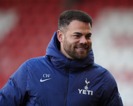 The Tottenham head coach Martin Ho smiles after his team’s 2-1 win at home to Liverpool in the Women’s Super League.