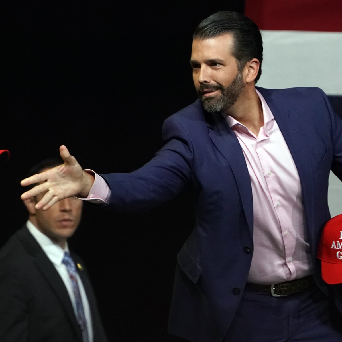 Flying Coach Red Meat And Trucks Why Donald Trump Jr Thinks He S Not The Elite Us News The Guardian