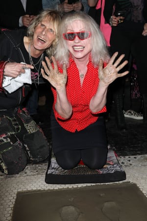 Debbie Harry and Jimmy Webb at his I Need More boutique in February.
