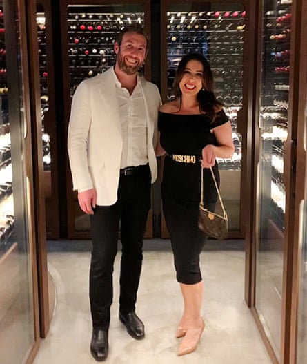 ‘No matter what you’re good at, no matter what you’re bad at, you’re a human being and you’re worthy of love and compassion,’ says Brock McLean, much healthier now, pictured with his wife Stephanie.