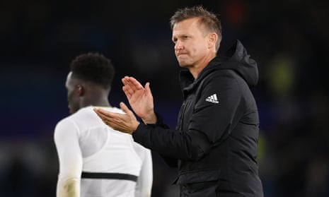 Jesse Marsch applauds solemnly