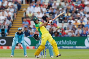 Maxwell hits Rashid four to bring back 150 to Australia.