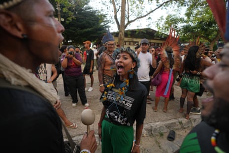 People taking part in the opening ceremony of the People’s Summit on Wednesday.