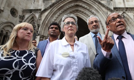 Jack Adcock deathSupporters of Dr Hadiza Bawa-Garba speak to the media outside the Royal Courts of Justice, after she won her bid to be reinstated to the medical register. (left to right) Sarah Dodds, Head of Legal, Medical Defence Shield, Chandra Kanneganti, Chairman of British International Doctors Association (BIDA), Dr Jenny Vaughan, Dr JS Bamrah, Chairman of British Association of Physicians of Indian Origin (BAPIO) and Dr Ramesh Mehta, President of BAPIO. PRESS ASSOCIATION Photo. Picture date: Monday August 13, 2018. See PA story COURTS Adcock. Photo credit should read: Yui Mok/PA Wire