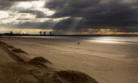 Lovely, ugly … Port Talbot steelworks seen from Aberavon beach.
