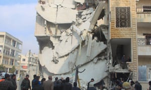 Bomb-damaged building