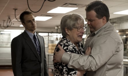 Bates with Sam Rockwell and Paul Walter Hauser in Richard Jewell.
