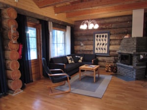 The two bedroom cabin has an extra mezzanine sleeping area and comes with an open-plan lounge/kitchen dining area, downstairs and first floor WCs and a sauna with shower.