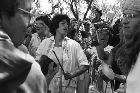 Sistah Boom, a San Francisco marching band, at the Pride parade, June 1982.