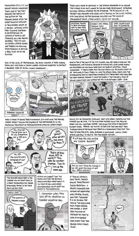 David Squires on ⦠Manchester City sailing into unknown Premier League waters, panel 1