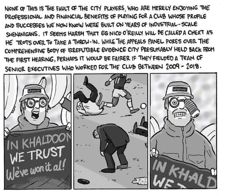 David Squires on ⦠Manchester City sailing into unknown Premier League waters, panel 4