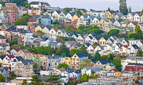 Victorian houses in San Francisco. ‘This area may have the greatest concentration of wealth in human history,’ said the former mayor of nearby Mountain View.