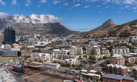 Cityscape with Lionshead and Tafelberg, Cape Town, Western Cape, Republic of South Africa