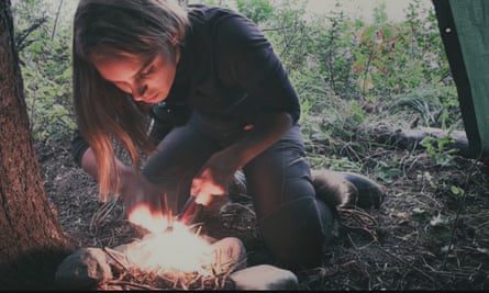 Naomi Allsworth on the show Alone