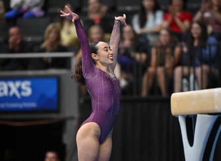 Katelyn Ohashi competes at the US Classic earlier this month.
