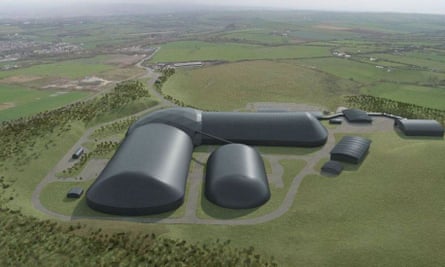 An artist’s impression of the finished coalmine in Whitehaven.