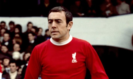 Ian St John pictured with Liverpool in January 1969.