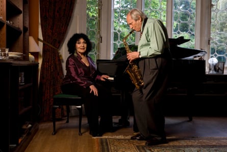 Cleo Laine and John Dankworth at their home in Wavendon, in 2009.