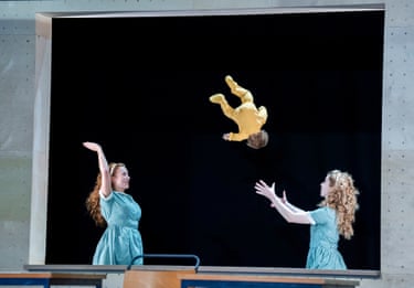 Natasha Oldbury (Cis) and Abigail Sinclair (Emmie) in Britten’s Albert Herring at the London Coliseum.