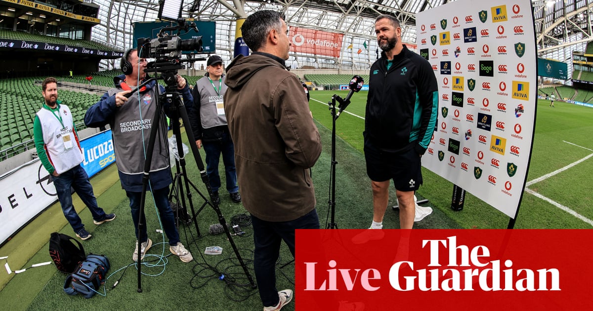 Ireland v Australia: Autumn Nations Series rugby union - live
