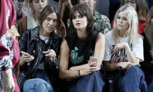 Outsider chic is the must-have look on the front row.