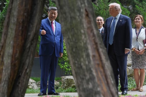 Xi and Trump at Zhongnanhai in Beijing