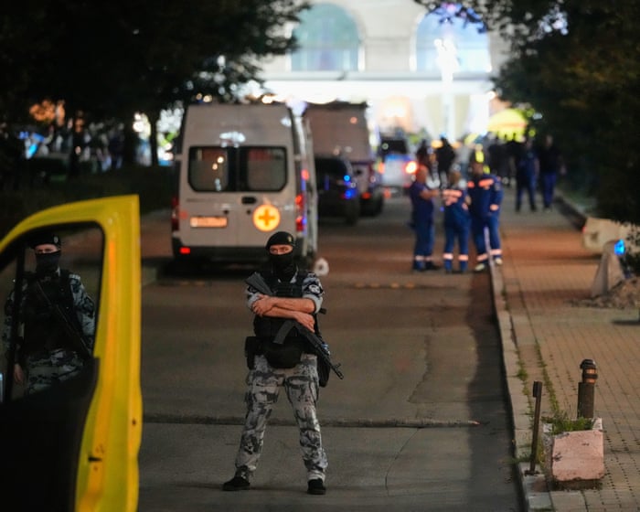 Moscow restaurant bombing kills three people as device carried by woman explodes