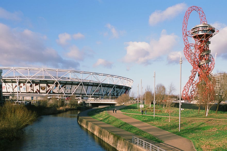 The ArcelorMittal Orbit tower and the London Stadium