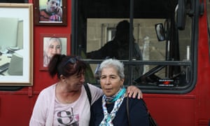 Monika Schneider, left, who was imprisoned in 1983 on suspicion of trying to flee to the west, and Fadwa Mahmoud, founder of Families for Freedom.