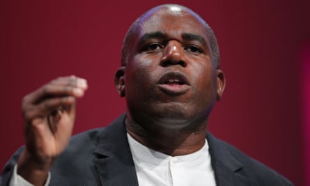 David Lammy speaking at the Labour party conference