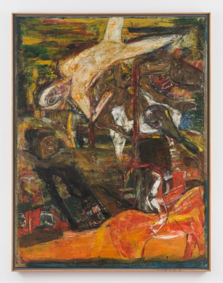 4 Horsemen of the Apocalypse by Frank Bowling.