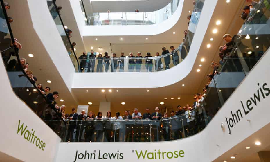 John Lewis partnership and Waitrose staff await the annual bonus result in 2014