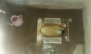 A toilet provided by Madina Gloves.