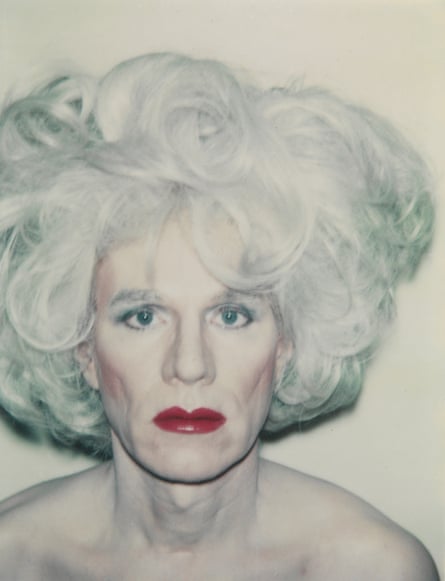 Andy Warhol’s Self-Portrait with Platinum Bouffant Wig (1981).
