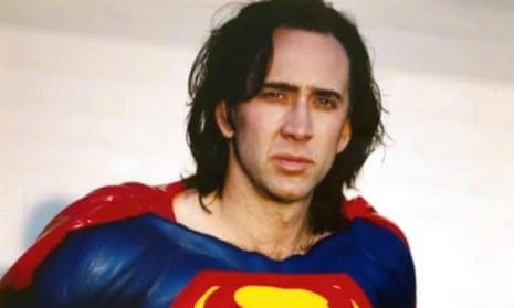 The caped cameo … Nicolas Cage as Superman.