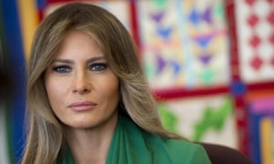 ‘Speaking out’ … Melania Trump.