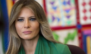 Not seen in public … Melania Trump.
