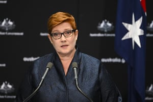 Australian Foreign Minister Marise Payne
