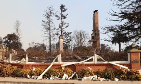 Damaged home in fire